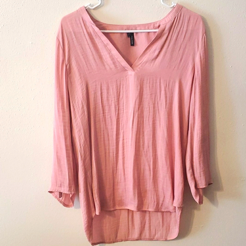 Maurices deep V pullover blouse